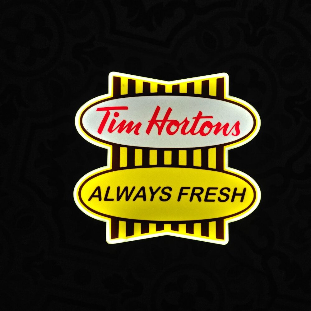 Tim Hortons Retro Logo LED Lightbox Sign
